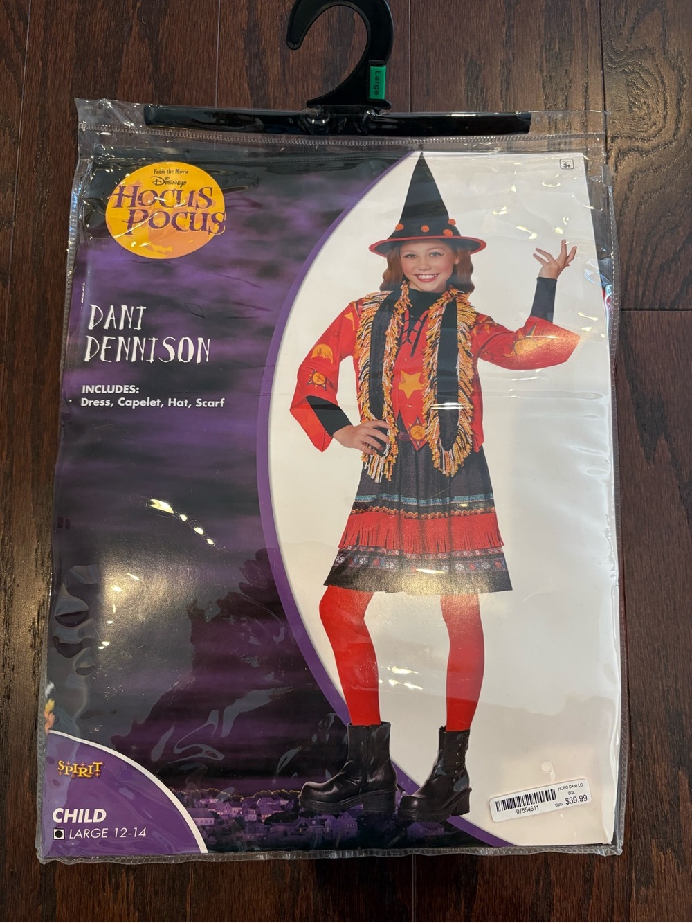 Disney Hocus Pocus Spirit Dani Dennison Halloween Costume Child Large (12-14)